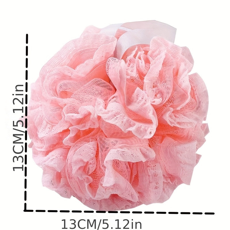 Large Lace Bath Ball, Sparkling Bath Ball, Soft Large Cute Bath Rub Back Toiletries