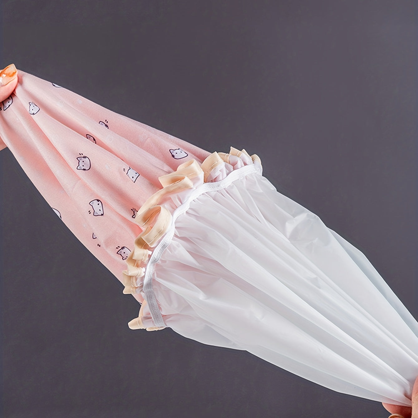 Double-layer Shower Cap Women's Waterproof Bath Cap For Smoke Hair Mask Special Shower Cap