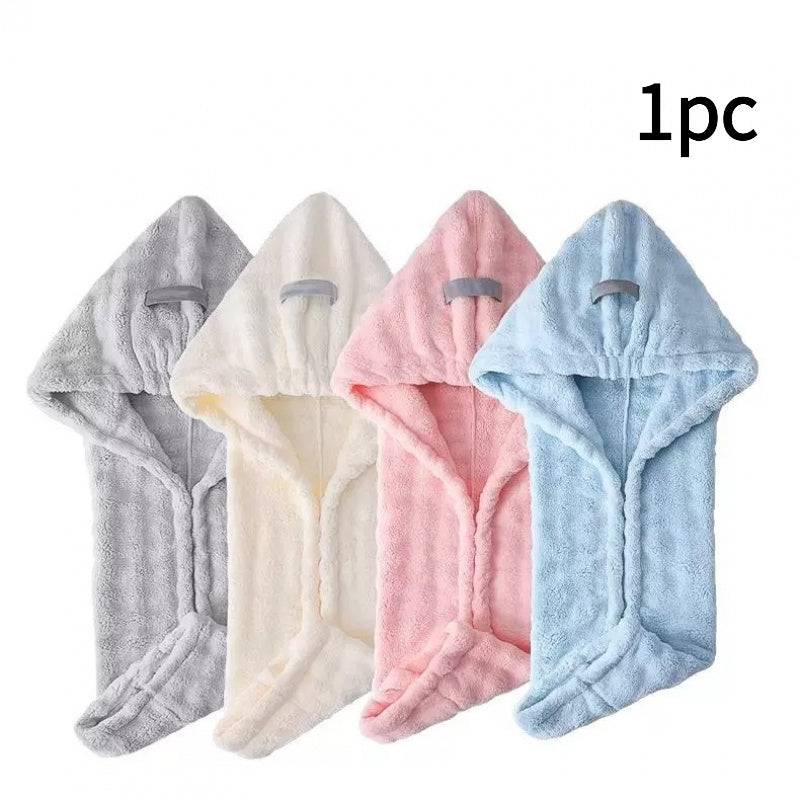 1pc Wide-tailed Large Dry Hair Cap, Super Absorbent Quick-drying Women's Shower Cap, Headscarf, Towel.
