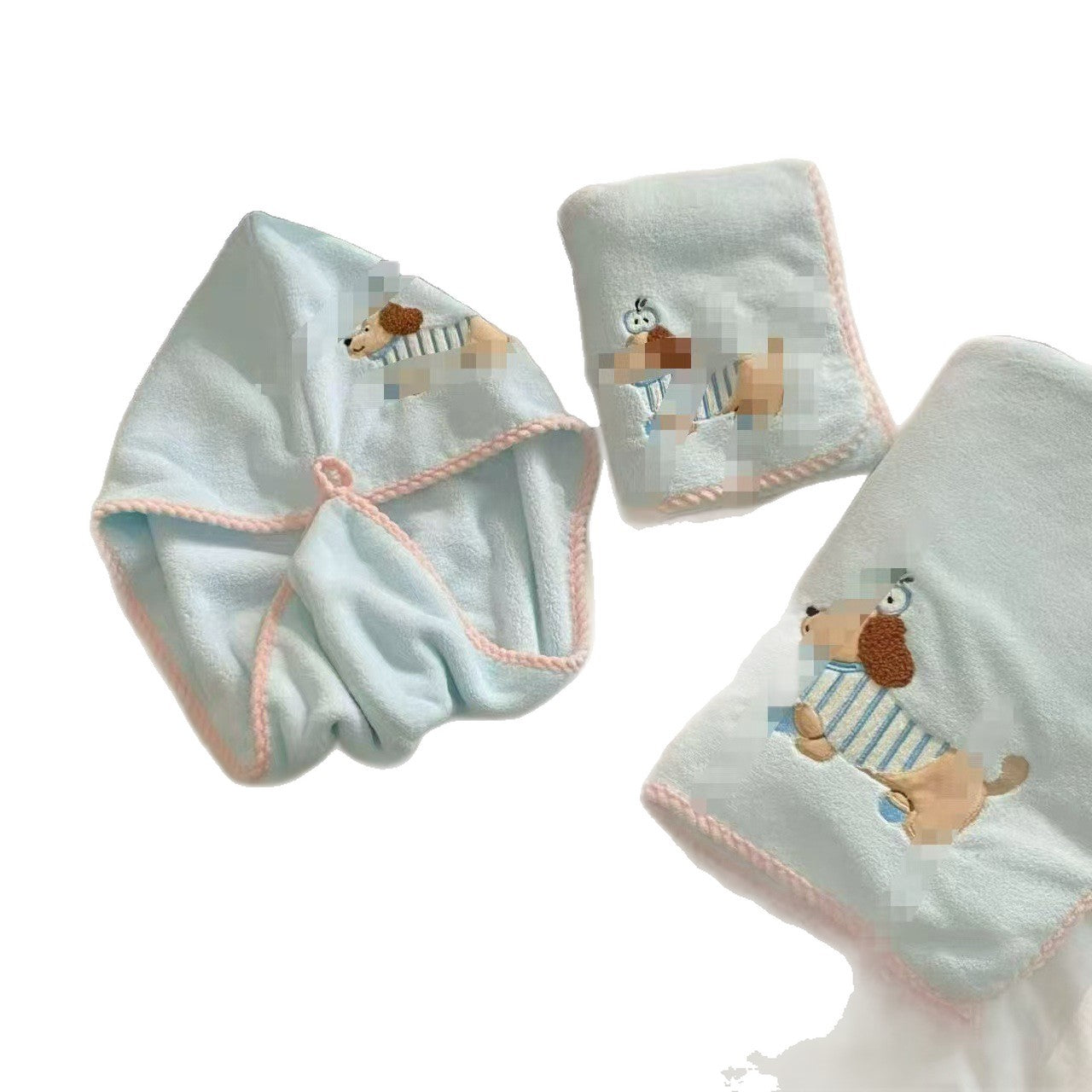 Cute Puppy Dry Hair Cap Female Super Absorbent Quick-drying Bag Hair Towel Thickened Coral Fleece Shower Cap 2026 New