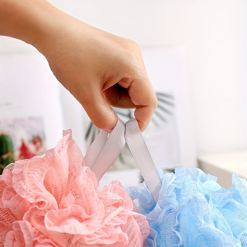 Large Lace Bath Ball, Sparkling Bath Ball, Soft Large Cute Bath Rub Back Toiletries