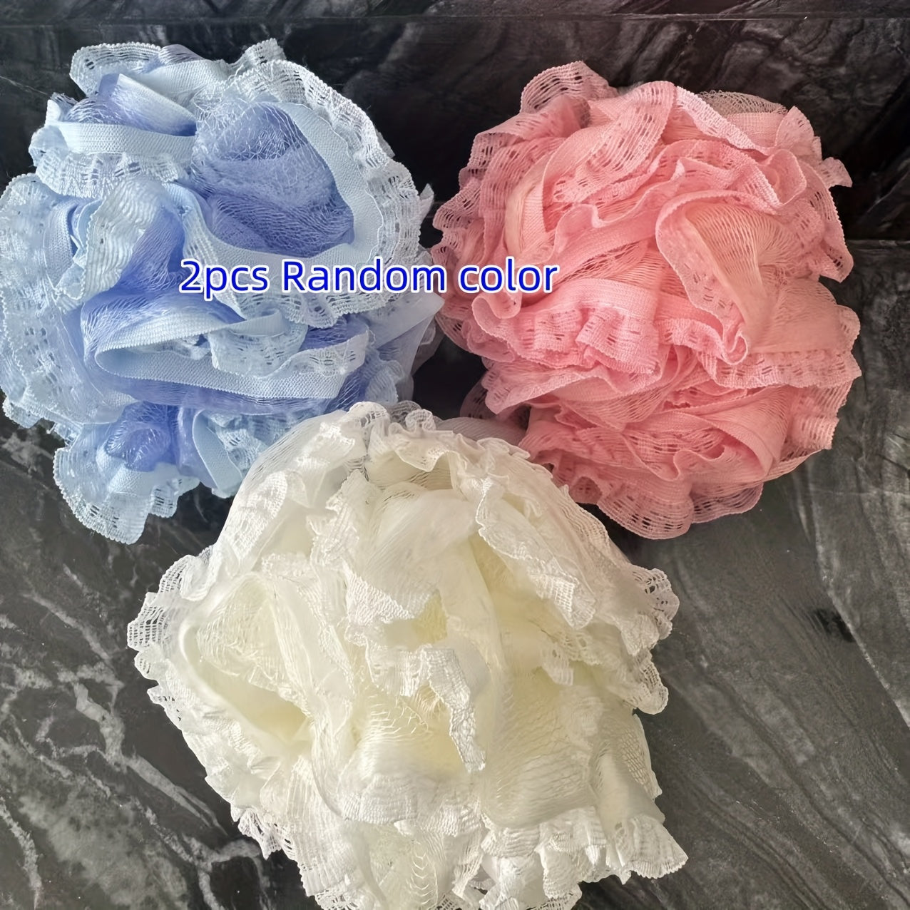 Large Lace Bath Ball, Sparkling Bath Ball, Soft Large Cute Bath Rub Back Toiletries
