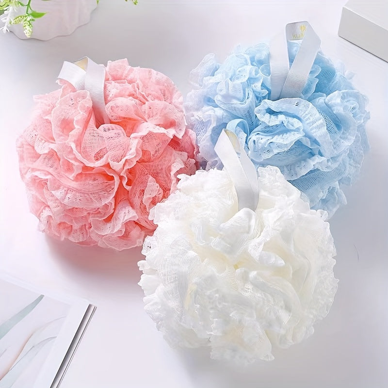 Large Lace Bath Ball, Sparkling Bath Ball, Soft Large Cute Bath Rub Back Toiletries